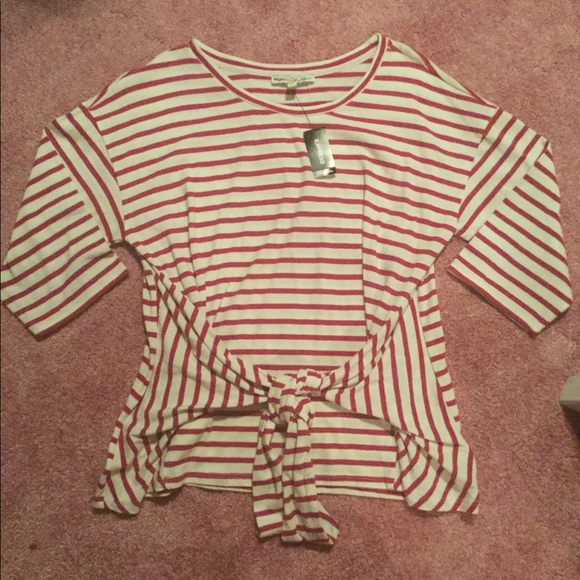 Express Tops - Express One Eleven Striped Shirt